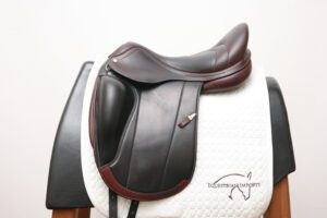 Used Equipe Karina Monoflap Dressage 17.5W Saddle SN: 041100521