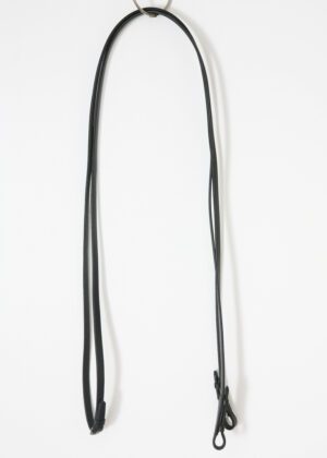 Used Black Leather Curb Reins Inv: 6072