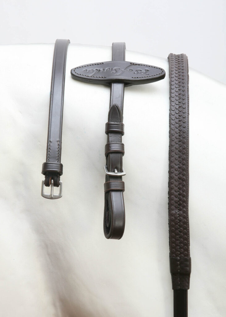 PS of Sweden Rubber Reins Brown Inv 6189