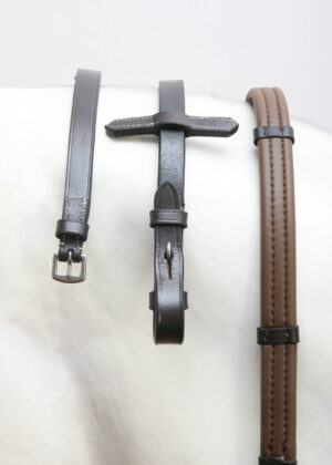 Thinline® Lined Leather Reins with Hand Stops Brown Inv: 6190