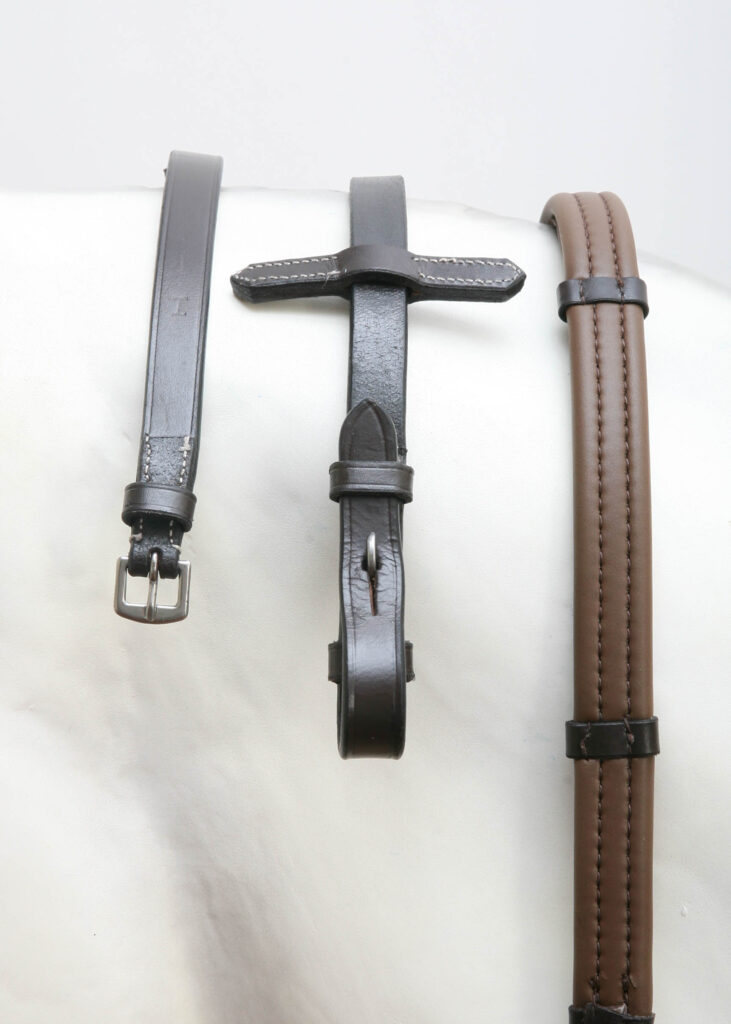 Thinline® Lined Leather Reins with Hand Stops Brown Inv: 6190