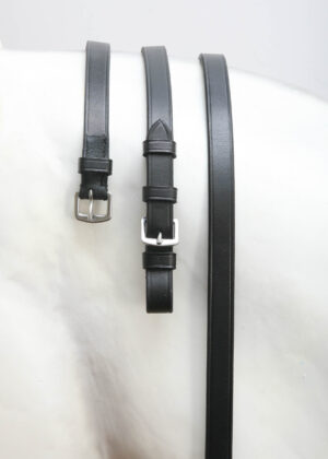 Dobert Classic Plain Leather Reins Blk Inv 6185